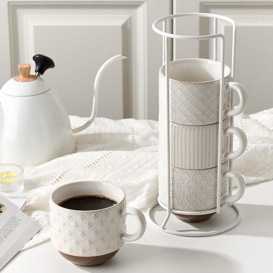 Large Ceramic Coffee Mug Set o – Coffee Tea Difference recenzja i cena